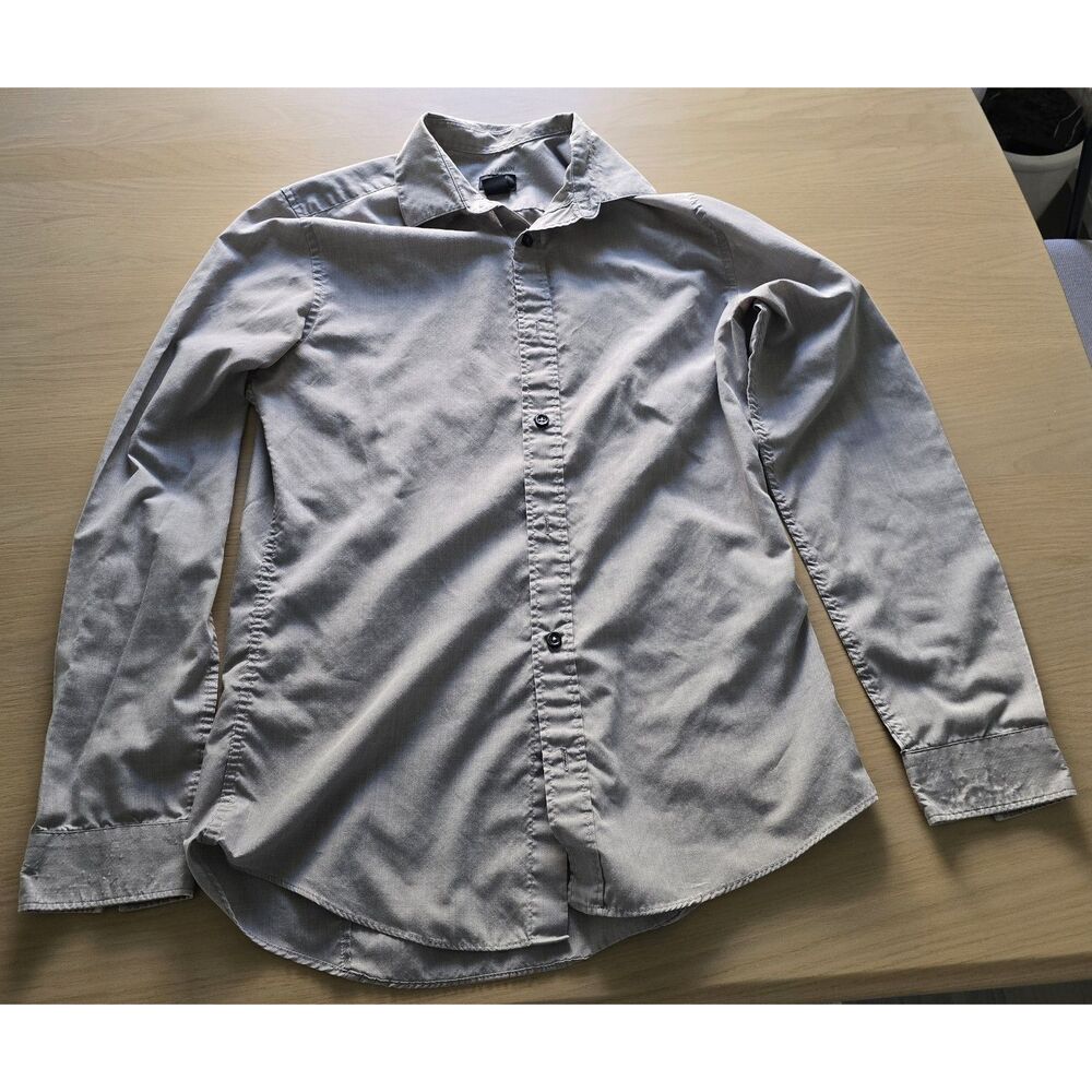 H&M Dress Shirt in Light Gray, Size S
